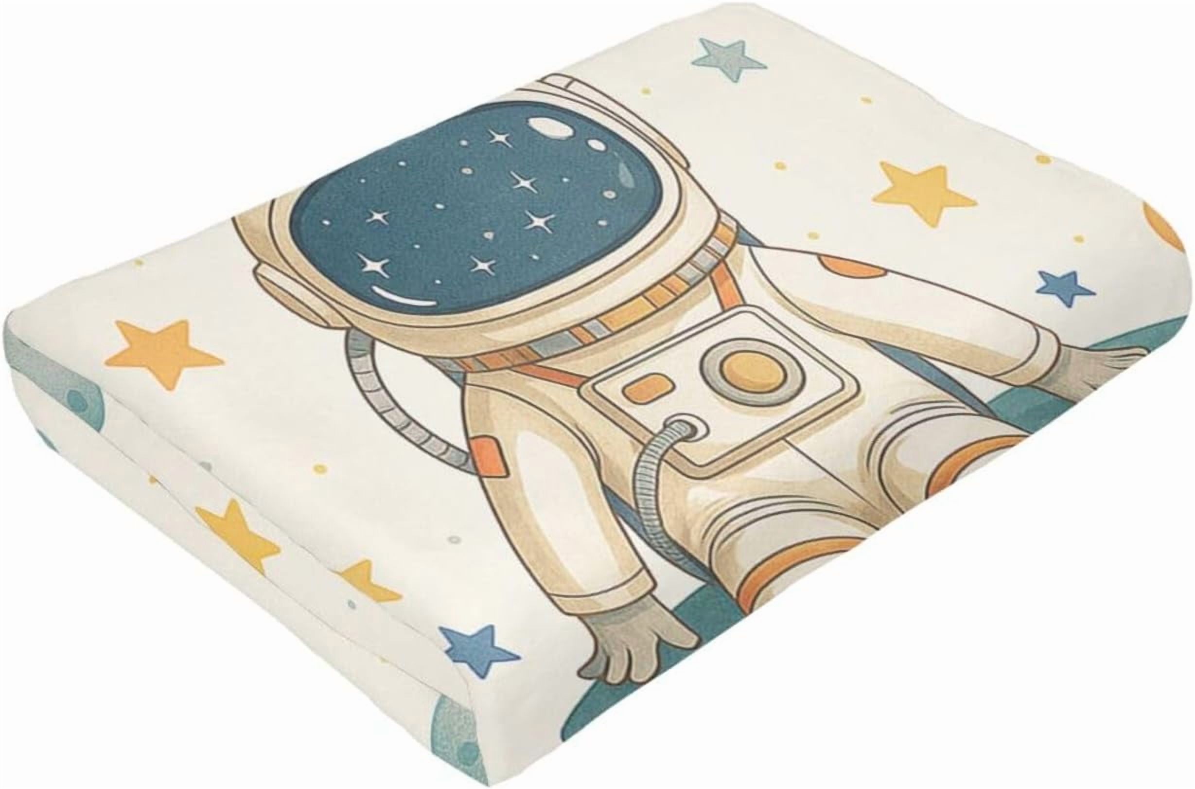 Astronaut Blanket Super Soft Warm Fluffy Fleece Flannel Space Blanket Cozy Fuzzy Plush Stuff Spaceman Bedding Blankets Gifts for Women Users men Women Adults 50"X40"