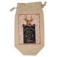 thumbnail image 2 of Reindeer Themed Funny Gift Bag for Liquor, Whiskey and Wine Bottles, 2 of 5