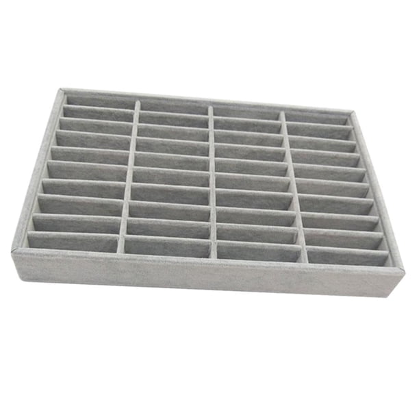 Hombres s Brazalete Brazalete Bandejas Compartimiento de 40 Ranuras Caja gris Hugo Bandeja de brazalete