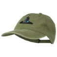thumbnail image 2 of Halloween Wizard Hat Embroidered Cap - Olive Green OSFM, 2 of 5