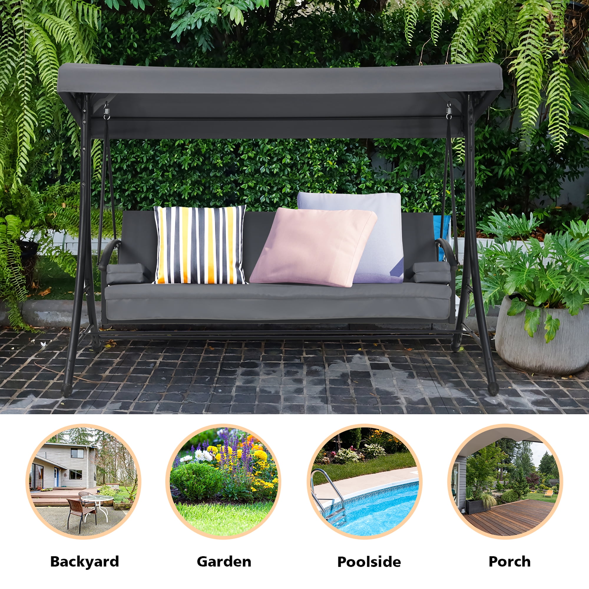 Home depot porch swing cushions hot sale