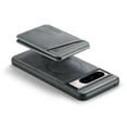 thumbnail image 5 of Cutyskin for Google Pixel 7 Wallet Case, Detachable Credit Card Holder [RFID Blocking] [Compatible with MagSafe] Premium PU Leather Kickstand Back Flip Magnetic Clasp Shockproof Case, Gray, 5 of 10
