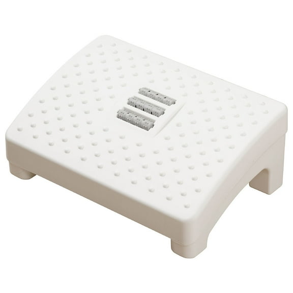 Tineasur White Plastic Bathroom Step Stool Footstool Non- Foot Rest for Home and Office Use