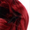 thumbnail image 2 of Perruque courte et lisse pour femme, couleur rouge, bande élastique, porte fermement, fausse perruque Bob avec frange, 2 of 4