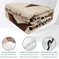 thumbnail image 4 of Queen Quilt Set 90''x96'', Western Star Brown Lightweight Bedspread Coverlet with 2 Pillow Shams, Texas Stars Retro Farmhouse Buffalo Plaid Breathable All Season Quilt Bedding for Bedroom/Guest Room, 4 of 9