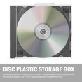 thumbnail image 2 of Estuche organizador de CD redondo en blanco con tapa abatible, carcasa protectora, 6 unidades, 2 of 6
