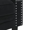 thumbnail image 5 of vidaXL 3 Piece Chesterfield Sofa Set with Bolsters Black Velvet, 5 of 5