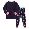 thumbnail image 5 of Hessimy Toddler Boys Girls Spring Summer 2Pcs Long Sleeve Sweatshirt Elastic Waist Pants Sweatsuit, Pullover Casual Set(Black,8-9 Years), 5 of 7