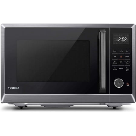 Air Fryer Combo 8-in-1 Countertop Microwave Oven, with Convection, Broil, Odor Removal Mode, 12.4" Position Memory Turntable, Child-Lock, 1.0 Cu.ft, Black Stainless Steel, ML2-EC10SA(BS)