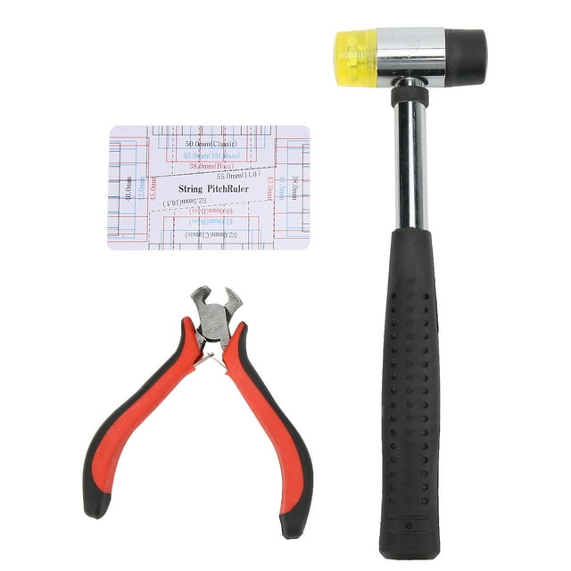 Guitar String Cutter Oil Proof Hand Tool String Action Ruler Gauge Guitar Repair Tool Set for Mandoli for Bass ANGGREK Otros