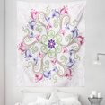 thumbnail image 1 of Mandala Tapestry, Round Flower Frame Design Classical Vintage Floral Art Ottoman Tulips, Fabric Wall Hanging Decor for Bedroom Living Room Dorm, 5 Sizes, Purple White Green, by Ambesonne, 1 of 1