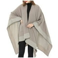 thumbnail image 2 of Mode Automne Femmes Pashmina Châle Cape Pull Tricoté Cardigan Foulard, 2 of 7