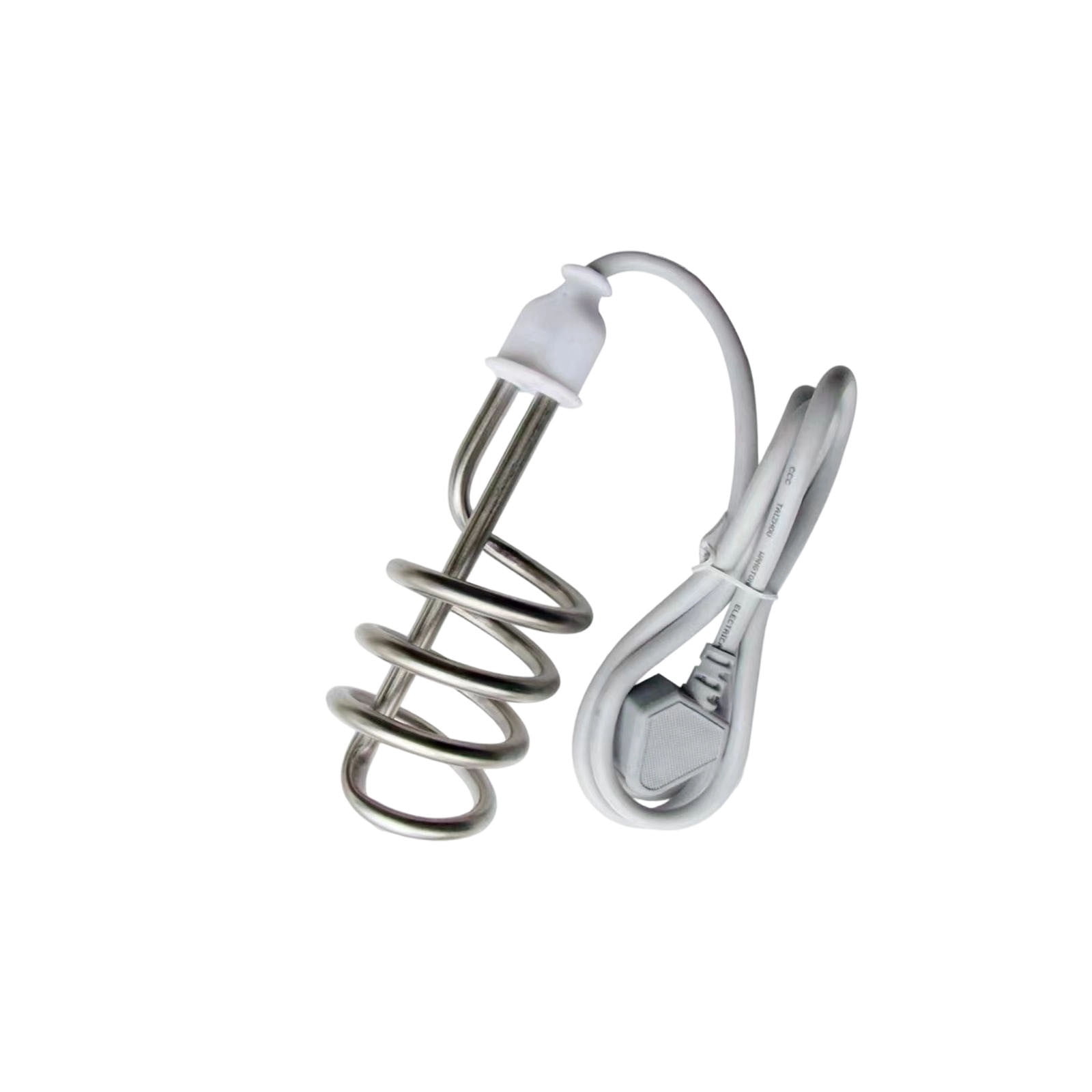 COM1950s Immersion Water Heater, Submersible Water Heater Portable, 2500W Electric Bucket Water Boiler with Stainless Steel Guard, Heats for Bathtub Camping Travel