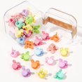 thumbnail image 6 of 40 Pcs Colorful Mini Hair Claw Clips Clamps Accessories for Baby Toddler Girls Decorative Bun Thin Hair, 6 of 6