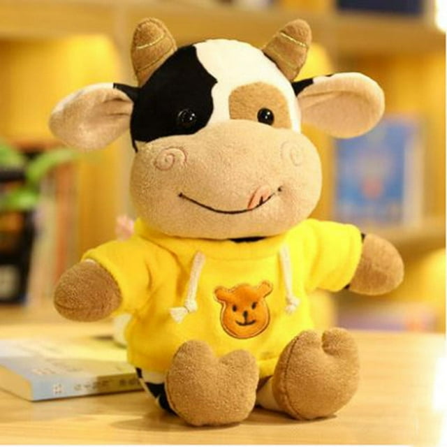 Calf Cow Plush Toy Cute Rag Doll Children‘s Toy Hand Gift Doll Gift for Girlfriend DMH