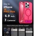 thumbnail image 2 of Funda Temdan Magnética Compatible con iPhone 16 Pro Max, 2 of 7