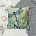 thumbnail image 2 of COMIO  Ink Painting The Animal Dragonfly Throw Pillow Covers Case Cushion Cover Sofa Decorative Square (Dragonflies and Grass), 2 of 5