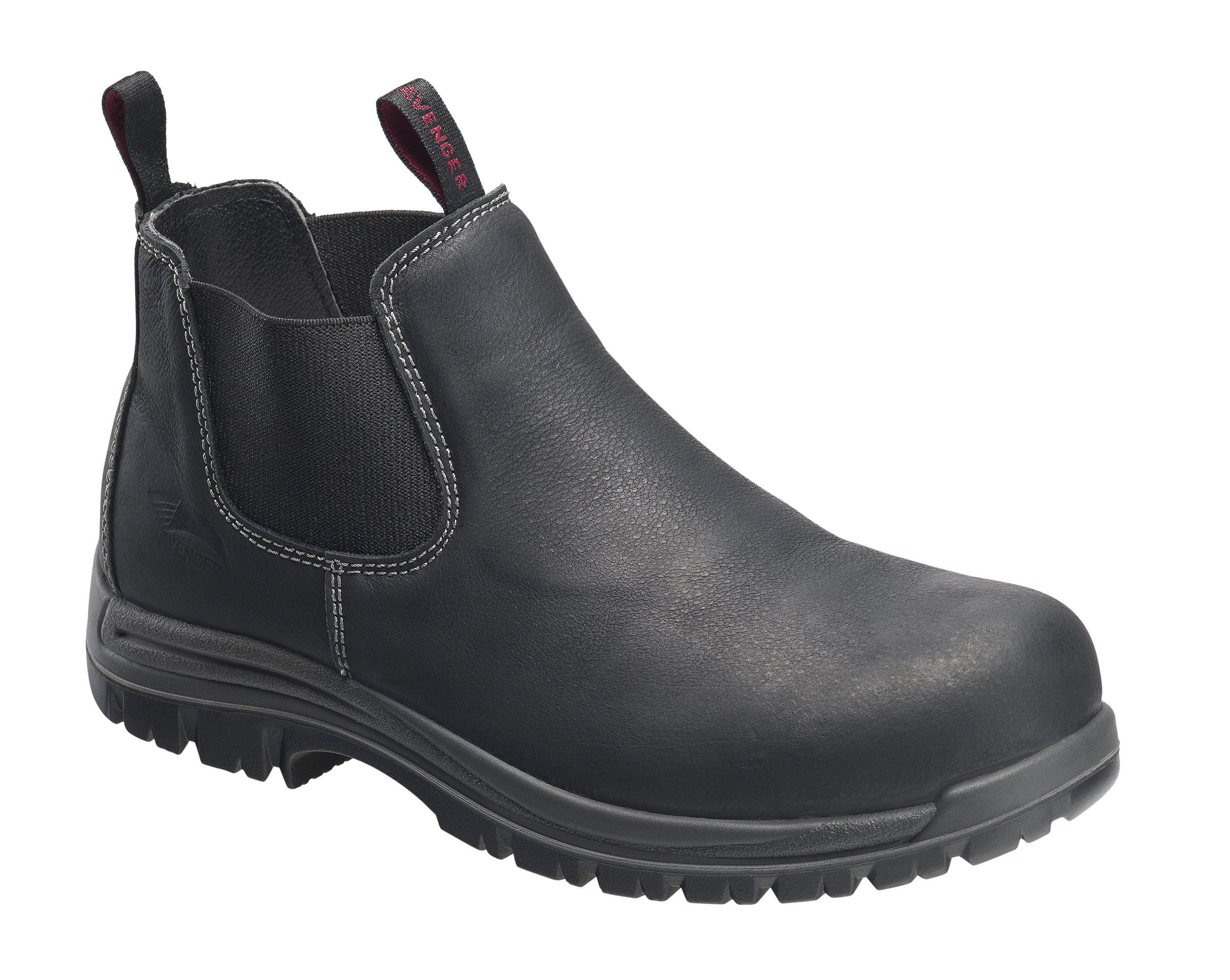 stylish black work boots