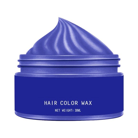 WEIWEIGG Temporary Hair Dye, Blue Hair Color Conditions & Moisturizes, Hair Color Wax Mud, Washable Color Dye, Moisturizing for All Hair Types, Disposable Use 30ml