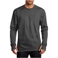 thumbnail image 3 of fatyb Mens Long Sleeve Shirts Crewneck Casual Lightweight Athletic Hiking Running Tee Tops with Thumb Holes, 3 of 6