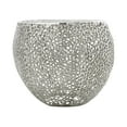 thumbnail image 6 of DecMode 19" x 16" Silver Aluminum Metal Abstract Coral Accent Table, 1-Piece, 6 of 7