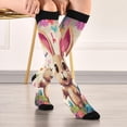 thumbnail image 5 of Easter Cute Rabbit Compression Socks for Women&Men Circulation-Best Support for Nurses, Running, Athletic-1 Pairs Gift, 5 of 7