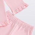 thumbnail image 4 of TOWED22 Toddler Newborn Baby Girl Outfits Clothing Long Sleeve Graphic Tee + Elastic Waist Pants 2 Piece Set Clothes for Playtime(Red,6-12 M), 4 of 7