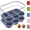 Morandi Blue, variant on 2 Pack 12 Cups Silicone Muffin Pan with Metal Reinforced Frame Regular Size Silicone Molds Cupcake Cake Baking Pans Cookie Baking Chocoflan Cupcake Mold Nonstick Muffin Tin Home Baking Supplies