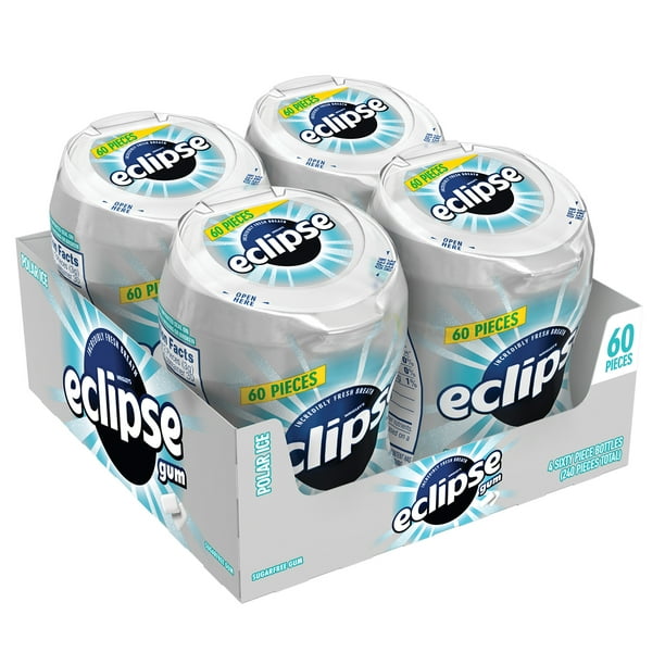 Eclipse, Polar Ice, Sugarfree Chewing Gum, 60 Pieces