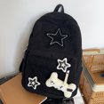 thumbnail image 4 of Mochila de pana para mujeres hombres bolsa de viaje con estrellas bolsa de libros para el trabajo compras escuela, 4 of 9