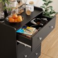 thumbnail image 3 of Tydimor 4 Drawer Dressers for Bedroom, Modern Wood Chest of Drawers Storage Cabinet for Living Room, Hallway, Black, 3 of 5