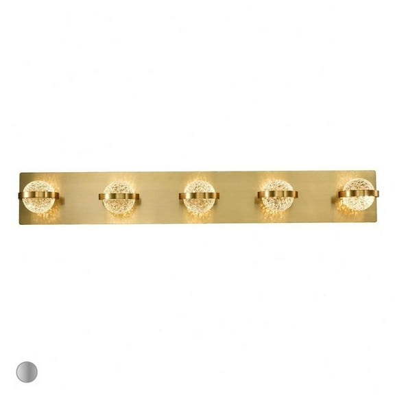 25W 5 Led Bath Bar 32.75 inches Wide By 5 inches High-Gold Finish Bailey Street Home 79-Bel-4186891