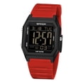 thumbnail image 5 of Digital Watches for Men Women Waterproof Unisex Digital Sports Watch Square Stopwatch Countdown Alarm Analog Silicone Strap Transparent Case Wristwatch, 5 of 6