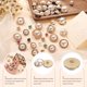 thumbnail image 3 of Uxcell 15pcs Botones de Metal 20mm Redondos de Perla para Manualidades de Vestidos, Dorado, 3 of 7
