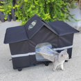 thumbnail image 1 of Casa para gatos al aire libre, tienda para mascotas sin hogar, casetas para perros, nido cálido para gatos, refugio para gatos, perrera, refugio para, 1 of 8