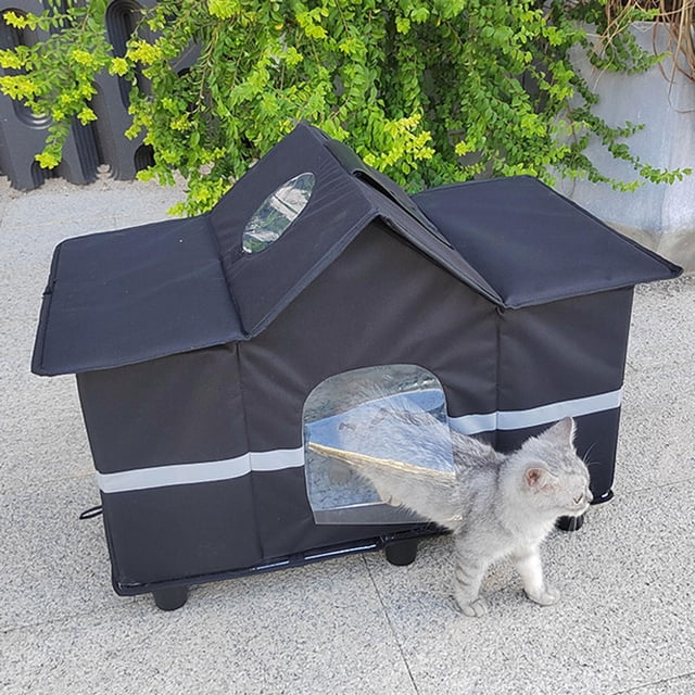 Casa para gatos al aire libre, tienda para mascotas sin hogar, casetas para perros, nido cálido para gatos, refugio para gatos, perrera, refugio para