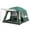 Green-S, variant on KFeng 4 Person Black Vinyl Camping Tent, Waterproof with Shade Awning and Porch for Campsites,Backyards and Indoor Applications