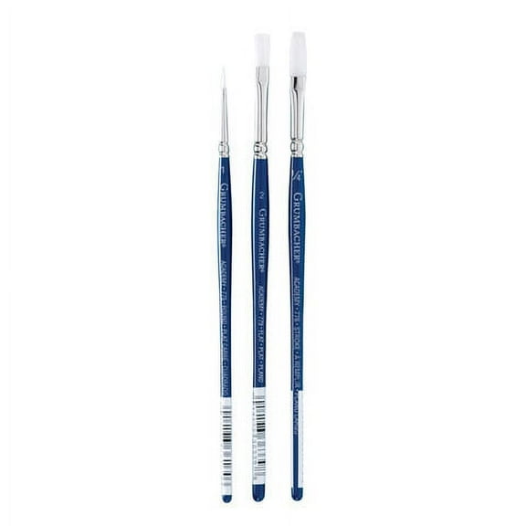 Grumbacher Academy Watercolor Brush - Wash, Short Handle, Size 3/4"