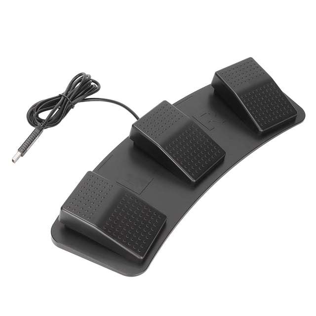 USB Triple Foot Pedal, Wide Application ABS USB Triple Foot Switch Pedal Little Resistance Multifunctional For Playing games For Zooming For Factory Testing