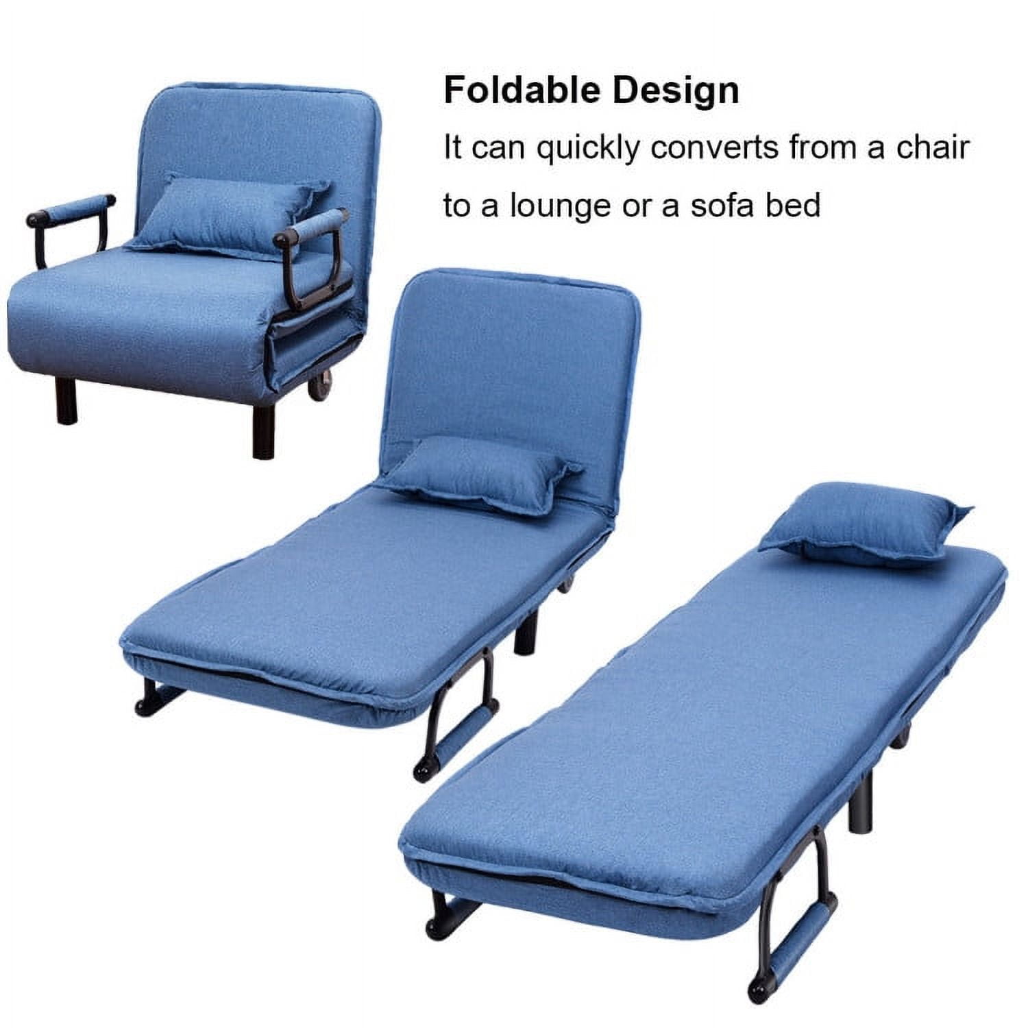 Finihen Single Person Sofa Bed, Sleeper Chair, Convertible Lounge Couch, Folding Sofa Arm Chair, Convertible Folding Leisure Recliner Sofa Bedï¼for Home, Office, Blue Finihen Single Person Sofa Bed, Sleeper Chair, Convertible Lounge Couch, Folding Sofa Arm Chair, Convertible Folding Leisure Recliner Sofa Bedï¼for Home, Office, Blue