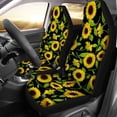 thumbnail image 2 of ZHANZZK Set of 2 Car Seat Covers Sunflower 3D Universal Auto Front Seats Protector Fits for Car,SUV Sedan,Truck, 2 of 5