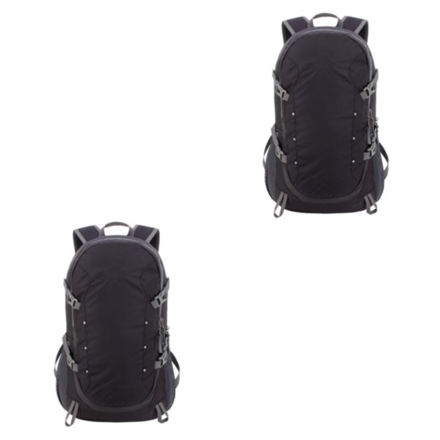 ZheElen Durable And Lightweight Backpack For Backpacking Trips Easy To Nylon Backpack Lightweight Camping black 2Set