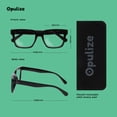 thumbnail image 2 of OPULIZE ERA Blue Light Glasses for Women Men, Oversized Frame with Clear Yellow & Orange Lens and UV400 Protection, Anti-Reflective & Anti-Glare, Computer & Screen Glasses, Clear (Pack of 3), 2 of 7