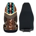 thumbnail image 6 of XYZCANDO 2 pcs Car Seat Covers for Interior Front Car Seat Covers Auto Accessories Washable, Van Truck SUV Car Front Seat Covers, Geometric Cowhide, 6 of 10