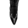 thumbnail image 3 of Botas DREAM PAIRS Western negras sobre la rodilla talla 9.5, 3 of 8