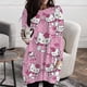 thumbnail image 3 of Camisetas de manga larga con estampado de Hello Kitty para mujer, Tops informales de gran tamaño, camiseta de dibujos animados, ropa de primavera y otoño, 3 of 4