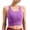 Purples, variant on Women's Tank Top Built in Bra Ribbed Crew Neck Sleeveless Fitted Yoga Shirt for Workout Running Pullover Cropped Tanks Green-a