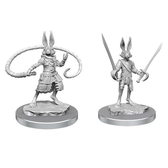 D&D Nolzurs Marvelous Miniatures Harengon Rogues Unpainted