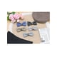 thumbnail image 5 of INSPIRE CHIC Corbata de Moño para Mujeres con Diamantes Finos Brillantes, Collar Ajustable, Corbata de Moño Negra, 5 of 5