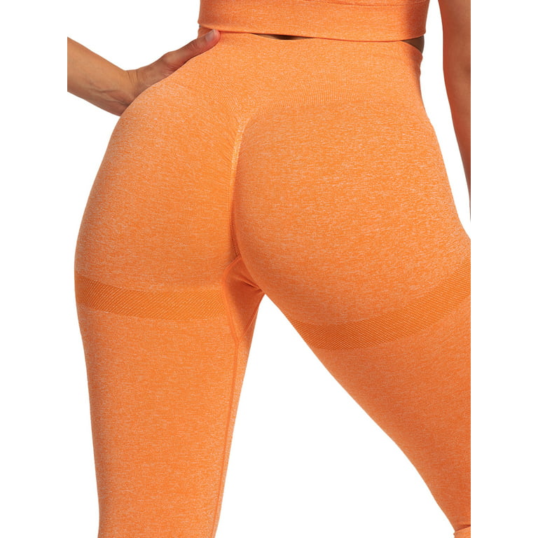 YouLoveIt Women Seamless Yoga Leggings High Waisted Yoga Pants High Waist  Yoga Pants Butt Lift Tight Push Up Pants Running Jogging Long Workout